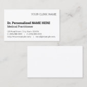 ミニマル、シンプル、ハンブル名刺 名刺 (正面/裏面)