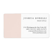 ミニマル シンプル プロフェッショナル 注目に値する ラベル (正面)