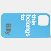 ミニマル シンプル モダン ブルー Case-Mate iPhoneケース (裏面 (横))