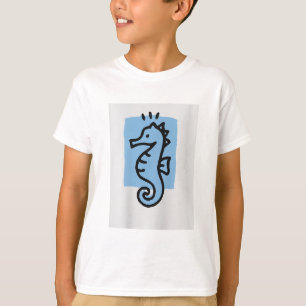 ミニマル​スの海​馬プリントTシャツ Tシャツ