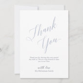 ミニマル&スエレガントクリプト洗礼 サンキューカード (正面)