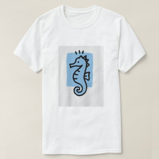 ミニマルス海馬プリントTシャツ Tシャツ (デザイン正面)