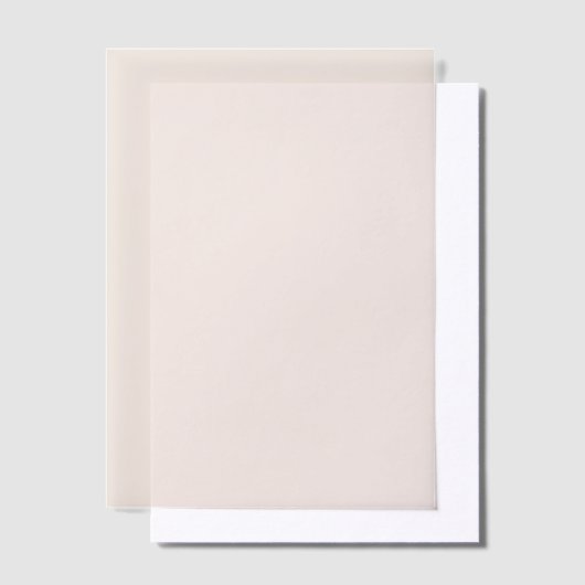 ミニマル ソリッド カラー モダン ピンク ウェディング ベラム紙招待状 (オフセット)