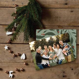 ミニマル タイポグラフィック Lots of Joy 1 写真 クリスマス