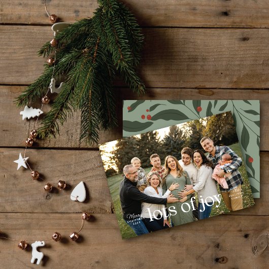 ミニマル タイポグラフィック Lots of Joy 1 写真 クリスマス