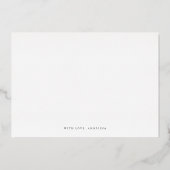 ミニマル タイポグラフィー 現代のブライズメイド プロポーズ 箔招待状 (裏面)