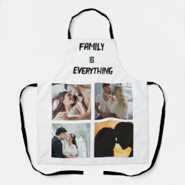 ミニマル タイポグラフィ カスタム コラージュ フォト エプロン