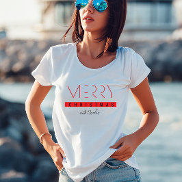 ミニマル・タイポグラフィ・メリークリスマス トライブレンドTシャツ