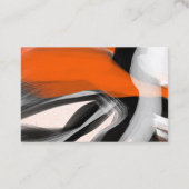 ミニマル タイポ オレンジ ブラック 名刺 (裏面)