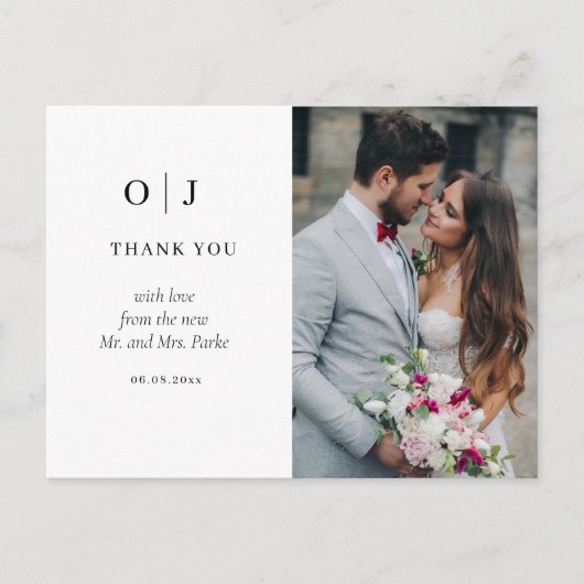 ミニマル チック | ソフト フォト サンクス ポストカード (正面)