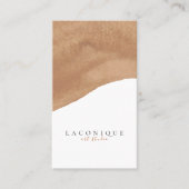ミニマル |ニュートラル |水彩 名刺 (正面)