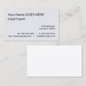 ミニマル&ハンブルロープロフェッショナル名刺 名刺 (正面/裏面)