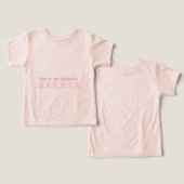 ミニマル ハート 矢印 バレンタインTシャツ (デザイン正面&裏面)