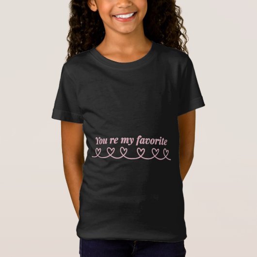 ミニマル ハート 矢印 バレンタインTシャツ Tシャツ (正面)