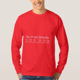 ミニマル ハート 矢印 バレンタインTシャツ Tシャツ