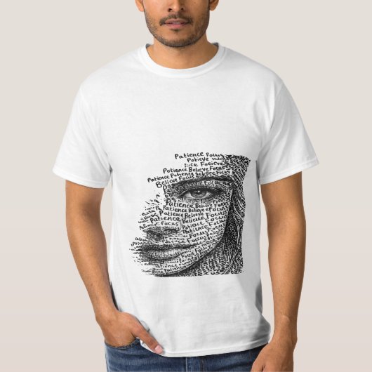 ミニマル パリ ストライプ おしゃれ Tシャツ (正面)