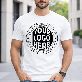 ミニマル ビジネス名とカスタムブランドロゴ Tシャツ