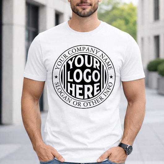 ミニマル ビジネス名とカスタムブランドロゴ Tシャツ