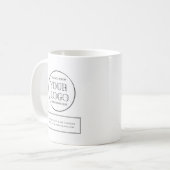 ミニマル ビジネス 会社 ロゴ 名前 コーヒーマグカップ (正面左)