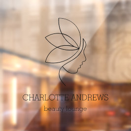 ミニマル・ビューティ・ロゴ・ビジネスネーム ブランディング ウィンドウサイン