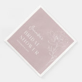 ミニマル ピンク フラワー ボヘミア ブライダル シャワー (コーナー)