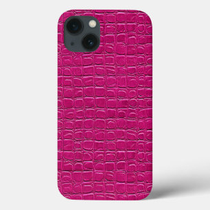ミニマル ピンク レザーエフェクト 美容 シック デザイン iPhone 13ケース