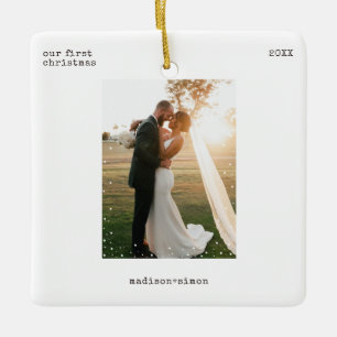 ミニマル フォト オーナメント Merry & Married 写真