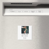 ミニマル フォト 白 黒 クラシック エレガント セーブ ザ マグネット (インサイチュ (食洗機))