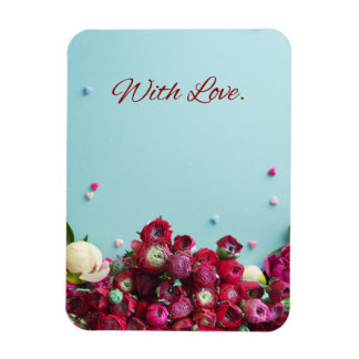 ミニマル フラワーグリーティングカード – With Love Botanical マグネット