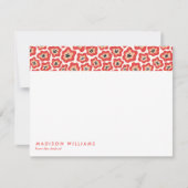 ミニマル フラワーズ おしゃれ トレンディ モダン グリーティングカード ノートカード (正面)