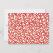 ミニマル フラワーズ おしゃれ トレンディ モダン グリーティングカード ノートカード (裏面)