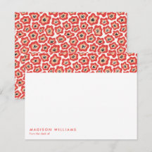 ミニマル フラワーズ おしゃれ トレンディ モダン グリーティングカード