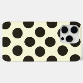 ミニマル ブラック ドット柄 Case-Mate iPhoneケース (裏面 (横))