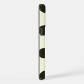 ミニマル ブラック ドット柄 iPhoneケース (右側面)