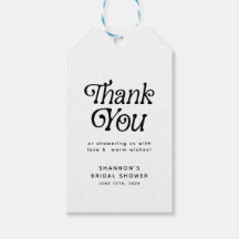 ミニマル ブラック＆ホワイト レトロ ブライダルシャワー