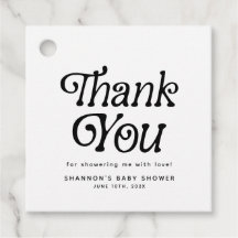 ミニマル ブラック＆ホワイト レトロ ブライダルシャワー