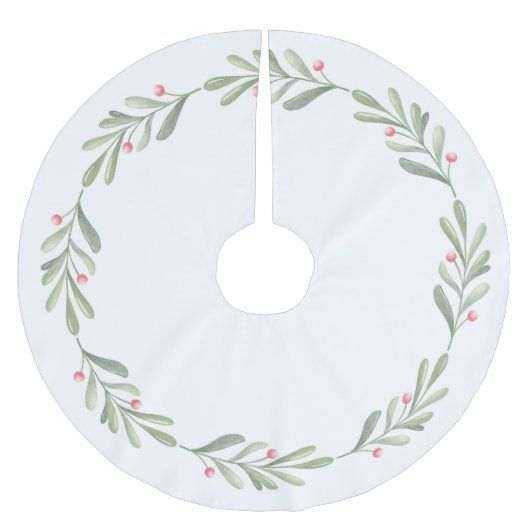 ミニマル ブラッシュドポリエステルツリースカート (正面)