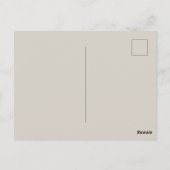 ミニマル ブランク カラー ポストカード (裏面)