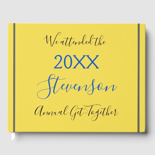 ミニマル&プレーン・ファミリー・ギャザリング・ゲストブック ゲストブック (正面)