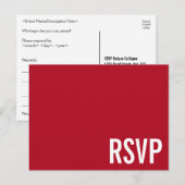 ミニマル&プレーン「RSVP」ポストカード ポストカード (正面/裏面)
