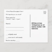 ミニマル&プレーン「RSVP」ポストカード ポストカード (裏面)