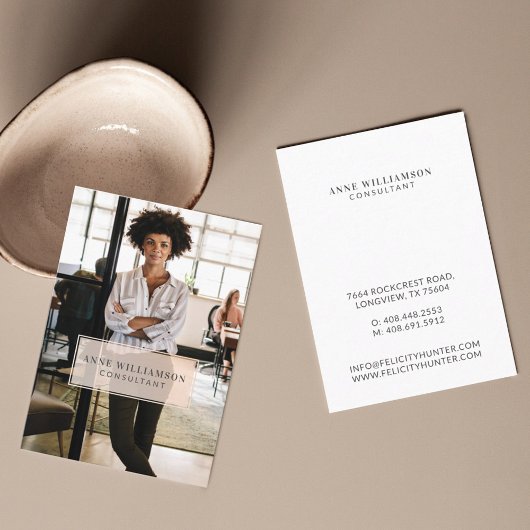 ミニマル&プロフェッショナルのビジネスフォト 名刺