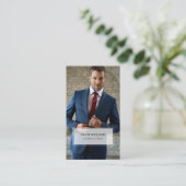 ミニマル&プロフェッショナルビジネスフォトビジネスカー 名刺 (スタンド正面)