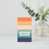 ミニマル&プロフェッショナルブパーソナライズされたライトストライプ 名刺 (スタンド正面)