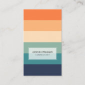 ミニマル&プロフェッショナルブパーソナライズされたライトストライプ 名刺 (正面)