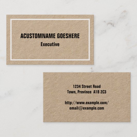 ミニマル、プロフェッショナル名刺 名刺 (正面/裏面)