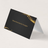 ミニマル&プロフェッショナル社員のビジネスフォト 名刺 (裏面)