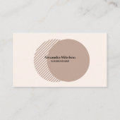 ミニマル&プロフェッショナル社員のビジネスフォト 名刺 (裏面)