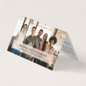 ミニマル&プロフェッショナル社員のビジネスフォト 名刺 (正面)