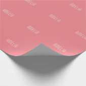 ミニマル プロフェッショナル シンプル ネーム ラッピングペーパー (角)